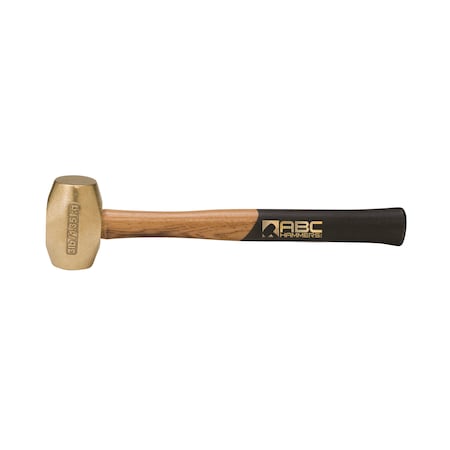Abc Hammers 3 lb. Brass Hammer with 12.5" Wood Handle ABC3BW